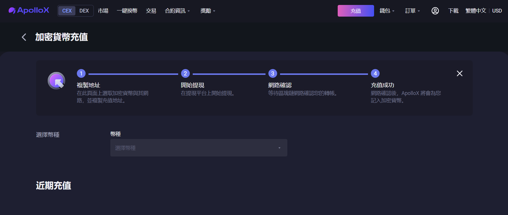 將資金存入 ApolloX 的途徑 將資金存入 ApolloX 的途徑