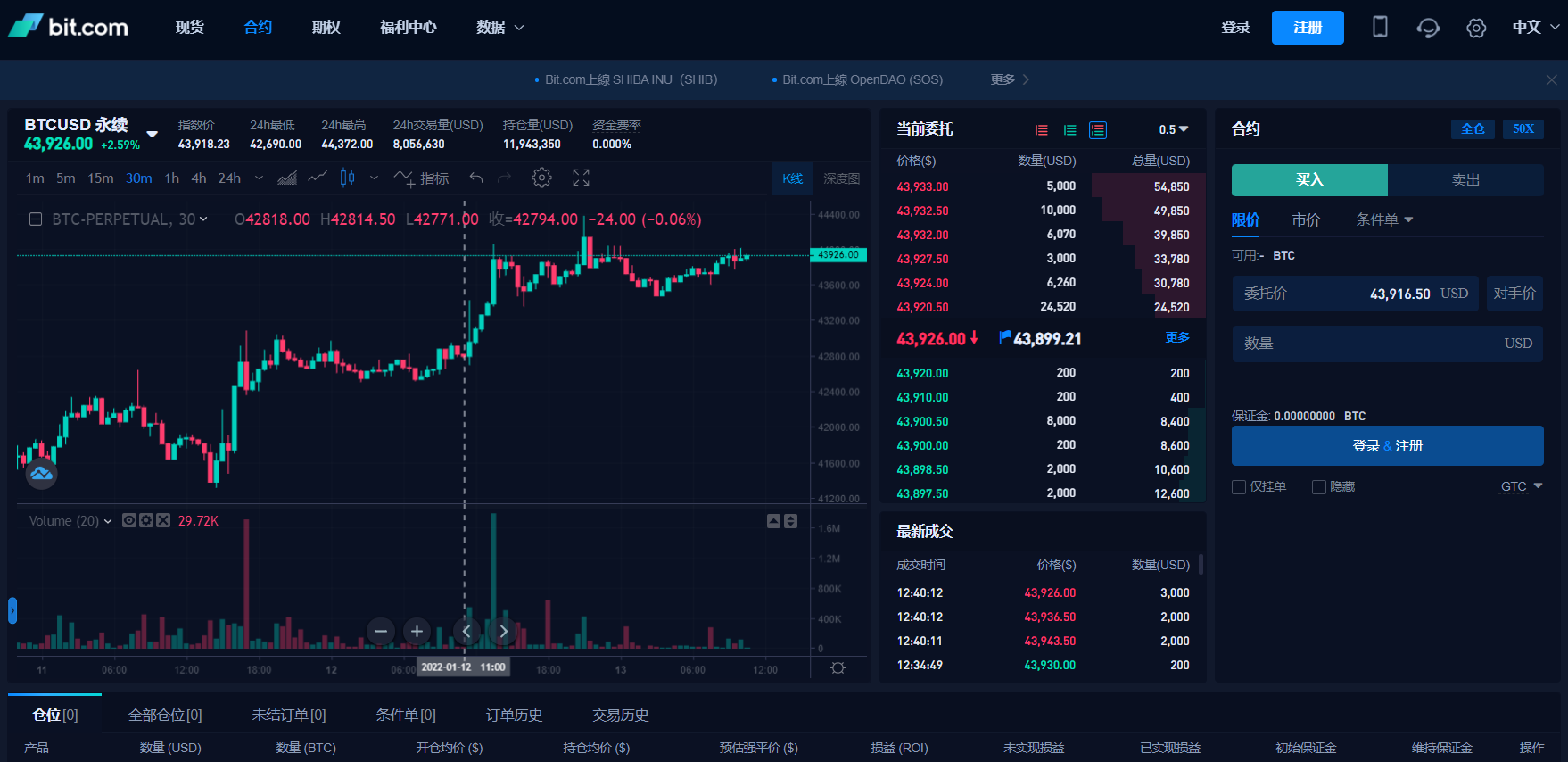 Bit.com 加密衍生品交易平台 Bit.com 加密衍生品交易平台
