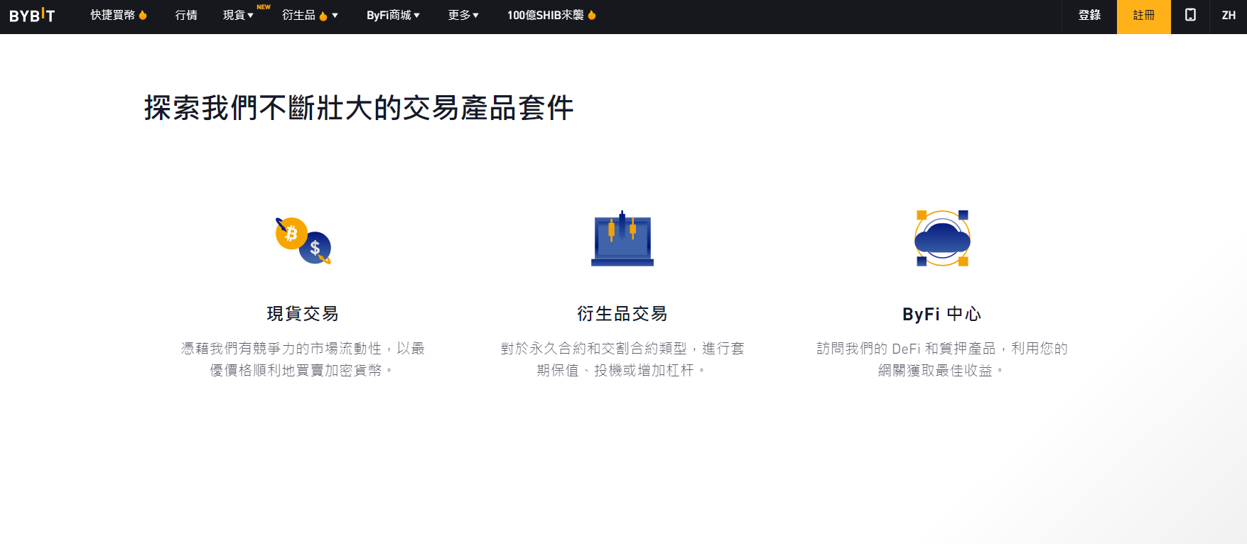Bybit交易產品 Bybit交易產品